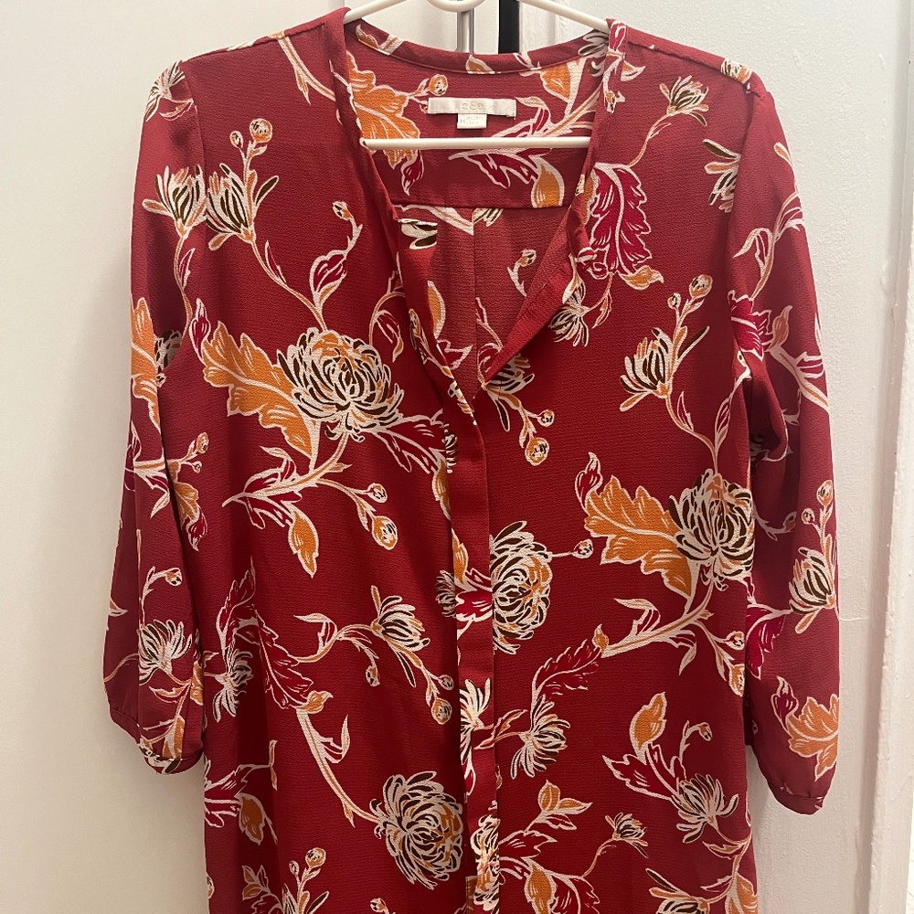 Silky Split-Neck Tunic - image 1